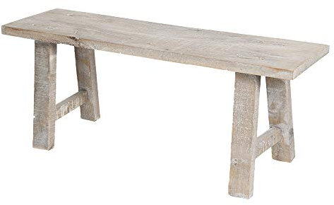 Clayre & Eef Pflanzentischchen 48x13x28 cm Braun Holz Rechteck Pflanzenständer