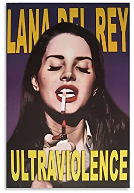 WEILEI Lana Del Rey Leinwand-Kunst-Poster und Wandkunstdruck, modernes Familienschlafzimmer, 60 x 90 cm