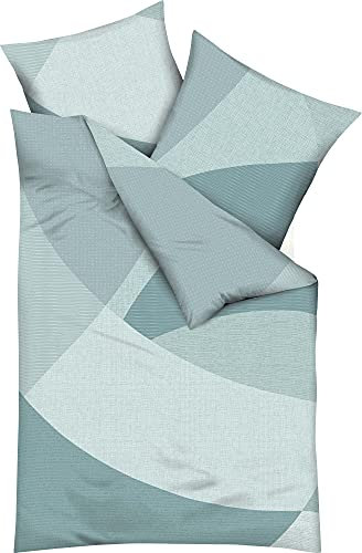 Kaeppel Bettwäsche Vista Mako-Satin Mint Größe 135x200 cm (80x80 cm)