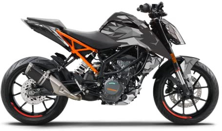 ARider Dekor für KTM Duke 125/390 2017-2021 Aufkleber und Sticker Kit (Grau)