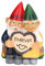 Cyrank Nain de Jardin, Nain de pelouse, Couple d'ornements, Statue Romantique, Adorable Couple de Nains Peint à la Main pour décoration intérieure et extérieure