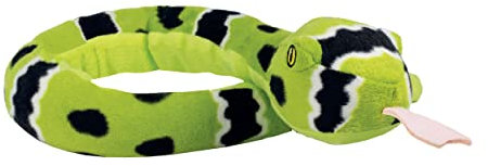 EcoBuddiez Snakes - Green Rock Rattle Snake from Deluxebase. 70cm Plush Snake Soft Toy, Eco-Friendly Stuffed Animal Made with Recycled Plastic Bottles. Sustainable Plush Animal Toys and Gifts for Kids