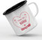 Mygoodprice MUG tasse émaillée au motif Bonne Fete Maman Coeur Rouge