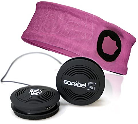 Sport Elite Stirnband mit JBL Bluetooth 5.0 On-Ear Kopfhörer und Mikrofon - Soft Pink S/M