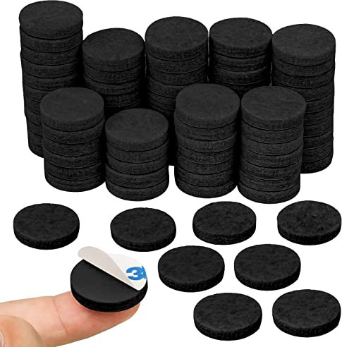 80pcs Furniture Pads Floor Protectors, Self Adhesive Felt Chair Leg Protectors 25mm,5mm Thick Anti Scratch Felt Pads Furniture Feet Pads for Chair, Table, Wardrobe, Sofa