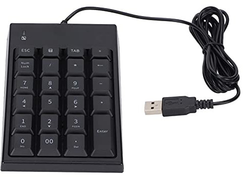 Sxhlseller Teclado Numérico de 23 Teclas, Teclado Numérico Mini USB Plug and Play, Teclado Numérico Externo Universal Portátil Adecuado para Computadoras Portátiles, Computadoras de Escritorio