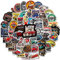 AUCEKO 100 Stück Aufkleber Pack Classic Cars Hot Rod Sticker Set wasserdichte Vinyl Sticker für Laptop Kinder Autos Motorrad Fahrrad Skateboard Gepäck Koffer Computer Aufkleber Graffiti Decal