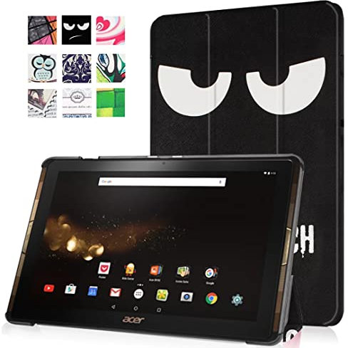 for Acer Iconia Tab 10 A3-A40 Tablet Cover, Ultra Slim Lightweight Folio Stand Luxury Leather Case for Acer Iconia One 10 B3-A30 (B3-A30-K359, B3-A30-K6ZH) 10.1 inch (Big eye)