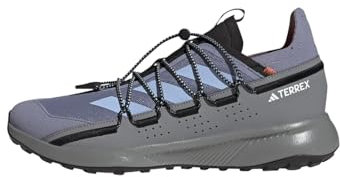 adidas Terrex Voyager 21 Travel Shoes, Zapatos de Senderismo Hombre, Silver Violet/Blue Dawn/Solar Gold, 45 1/3 EU