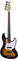Arrow - Louisiana 4 Bass Bassgitarre I Ikonische JB-Körperform I Ein Viersaitiges Modell I Korpus aus Pappelholz I Hals aus Kanadischem Ahorn I Palisandergriffbrett I Sunburst Rosewood/White
