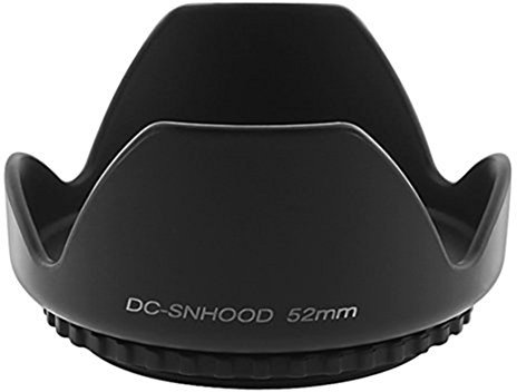 Bonkshire 52mm Duro Tulipán Parasol Objetivo para AF-S DX Nikkor 18-55mm