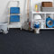 Steffensmeier Teppichboden Nadelfilz Paris | Meterware Rollenware Bodenbelag 3 mm für Abstellkammer Dachboden Hobbyraum | Anthrazit, Größe: 300x800 cm