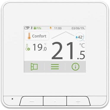 Thermador - Thermostat d'ambiance - Therma Home - Thermostat connecté blanc filaire - Thermador