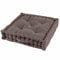 Dynamic24 Premium Sitzkissen Stuhlkissen Auflagen Bankauflage ca. 60x60cm für Indoor Outdoor 10cm dick aus 100% Baumwolle Bodenkissen Palettenkissen Polsterung mit Tragegriff (1, Taupe, 60x60x10cm)
