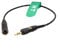 HangTon Audiokabel Verriegelung 3.5mm 1/8 auf Mini XLR 3 Pin für Empfänger zu BMPCC 4K 6K Canon C70, Sennheiser EK500 G4 Sony UWP D21 URX Deity