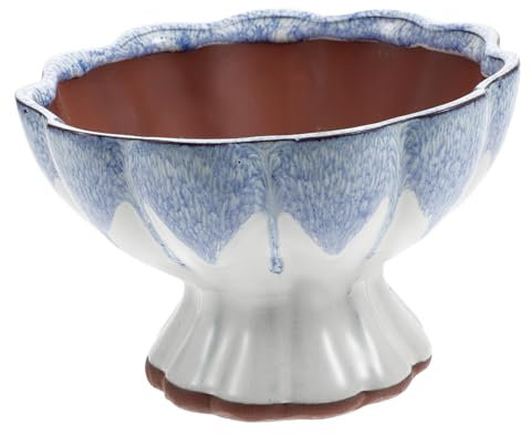 BESPORTBLE Lotus saftiges Blumentopf Tischblumentopf aus Keramik chinesischer Pflanzer Country Style bürodeko Pflanzer Dekoration saftiger Blumentopf Jahrgang Sukkulente Pflanzen Topfpflanze