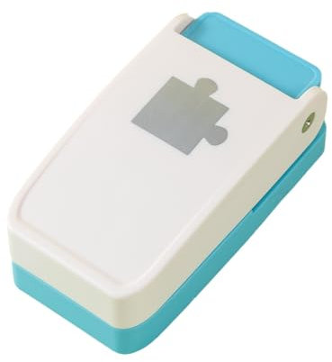 Generic Puzzle-Maschine, Puzzle-Stanzmaschine, arbeitssparende Prägemaschine, Stanzmaschine, DIY handgefertigte, abwechslungsreiche Kinder-Intelligenz-Blumen-Stanzmaschine (Sky Blue, One Size)