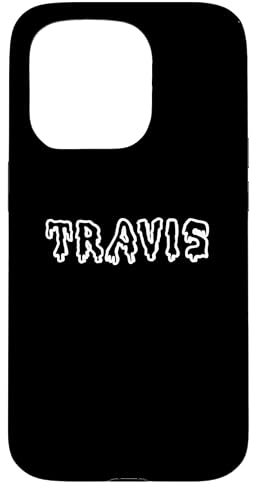 Scary Name Travis Creepy Horror Font Hülle für iPhone 15 Pro