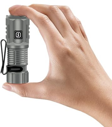 Lampe Torche LED Ultra Puissante, 1200 Lumens Lampe de Poche, Lampe Torche Tactique Militaire Puissante Rechargeable, IP68 Étanche Lampe Tactique Torches, 8 Modes D'éclairage pour Camping Randonnée