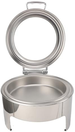 Fdit Edelstahl Chafing Dish Buffet Server Glaswärmer für Restaurantparty (1 Pfanne in voller Größe)