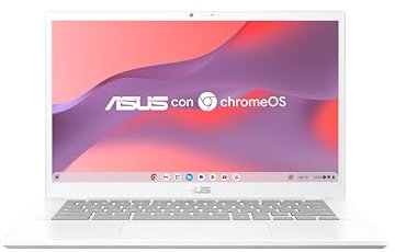 ASUS Chromebook CX3402CBA-PQ0341 - Ordenador Portátil 14 Full HD (Intel Core i5-1235U, 16GB RAM, 256GB Flash, UHD Graphics, ChromeOS) Blanco Perla - Teclado QWERTY españolASUS
