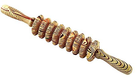 BCOATH Ganzkörper Massagestäbchen Bauchmassagegerät Holz Roller Glatter Massagekopf Fördert Durchblutung Muskelentspannung Für Zuhause Und Wellness