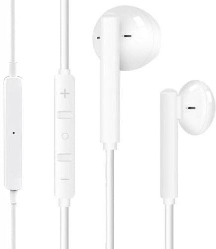 Qi Gxinr In-Ear Kopfhörer für Phone, Kopfhörer HiFi Audio Stereo, mit Mikrofon und Lautstärkeregler, kompatibel mit Phone 14/14 Pro/14 Pro Max/14 Plus/13/13 Pro/12 Pro Max