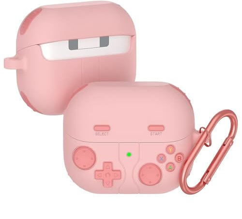 FANYUAN Cover Compatibile con Beats Studio Buds, Portatile, inodore, con Moschettone, Silicone Case Custodia Compatibile con Beats Studio Buds.(Rosa)