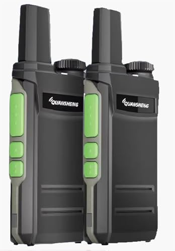 Quansheng TG-A1 Walkie Talkie PMR446 Lizenzfrei, 16 Channels, VOX, USB Charging Walkie Talkies 2 Pack (Green)