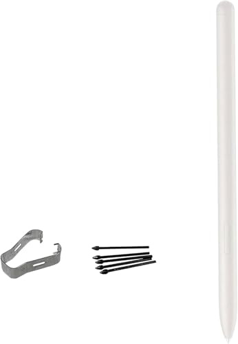 Galaxy Tab S10 FE S Pen per Samsung Galaxy Tab S10 FE Penna stilo di ricambio gratuita 5 punte per Samsung Galaxy Tab S10 FE Plus Penna stilo,Colore:Bianco