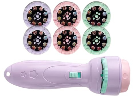 Générique Toys with Projector for Learning Night Light with 40 Designs for Bedtime - Projector Night Light Torch for Boys and Girls from 3 Years Old
