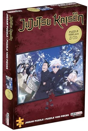 ABYstyle Jujutsu Kaisen Puzzle, 1000 Teile, ideales Geschenk für Anime- und Puzzle-Enthusiasten, familienfreundliche Aktivität