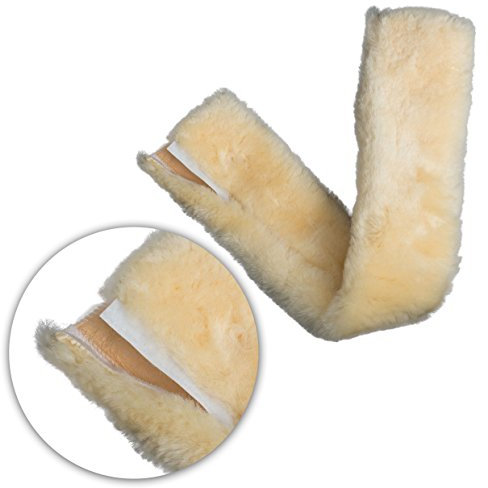 CALEVO® - Lammfell Gurtschoner mit Klett