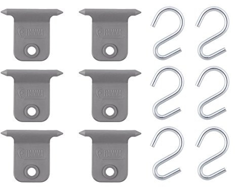 Fiamma Markisen S-Haken Set Omnistor 7 mm Kederschiene Hangers Kit (6)