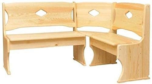 k koma Eckbank Kiefer Holz. Eiche Farbe. MASSIVHOLZ NEU (120 x 180 cm)