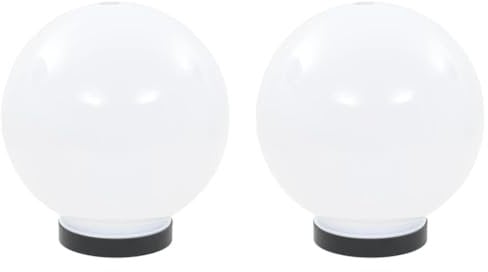 vidaXL 2X LED Kugelleuchte 20cm PMMA Kugellampe Gartenlampe Außenleuchte Lampe