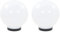 vidaXL 2X Lámpara Jardín Luz LED Esférica Bola 20 cm Iluminación Patio Terraza