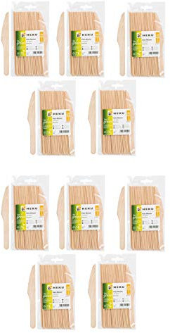 Heku be Green 20 Stück Länge 16,5cm Birkenholz (Holzmesser, 10 Packungen)