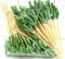AILEXI Palillos de cóctel palillos de madera de 100 cuentas Comidas para fiestas frutas Sandwich mordiscos - Cactus Verde