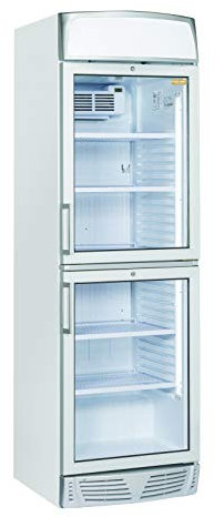 TMG 390C Vitrine pour boissons avec 2 demi-portes en verre et opale publicitaire