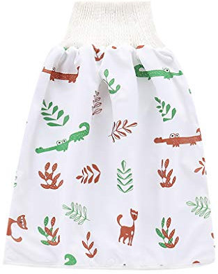 BAULMD Windel Rock Kinder Baby mit wasserdichte Und Saugfähige, Taille Auslaufsicher Kleinkinder Pull-Ups Training,Unterwäsche für Training lehnende Hosen(F,L)