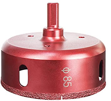 Meccion Diamantés Scie Cloche Foret, Coupe-Trou de Performance pour Verre/Tuile/Granit/Marbre (85mm)