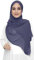 Lina & Lily Damen Muslim Premium Chiffon Hijab Kopftuch Schal aus Leicht Stoff (Schiefergrau)