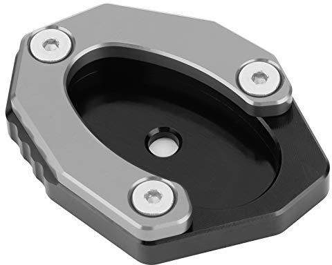 Seitenständer Verbreiterung Ständer Motorrad Fuß-Verbreiterung Ständer Platte Seitenständer Erweiterung Pad KSP-106-set Ersatz für Z650/Z900(Grau)