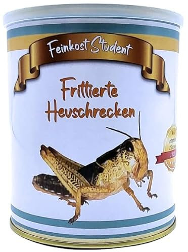 Frittierte Heuschrecken aus der Dose, Scherzarktikel, Lustige Geschenkidee, Party-Brüller, Spaßgeschenk,Halloween, Geburtstagsgeschenk