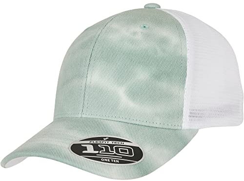 Flexfit Unisex 110 Flexfit Batik Mesh Cap Baseballkappe, mint, Einheitsgröße