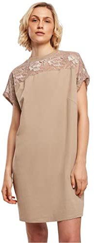 Urban Classics Damen Ladies Lace Tee Dress