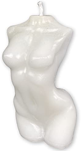 Body Candle Women white - Magische Kerze mit Ritual Anleitung - Voodoo, Hexerei - Schutz, Neuanfang, Wahrheit, Meditation, Harmonie