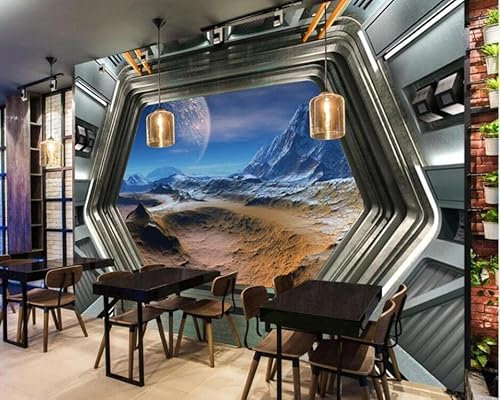 Wandbild Fototapete 3d Cooles Raumschiff Luke Bar Wohnkultur Wohnzimmer Tapete*400cmx280cm(157.4x110.2inch)