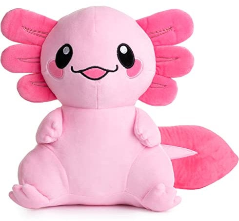 corimori Axolotl Plüschtier Pink 25cm | Beeps der Weißling Axolotl | Süßes Kuscheltier